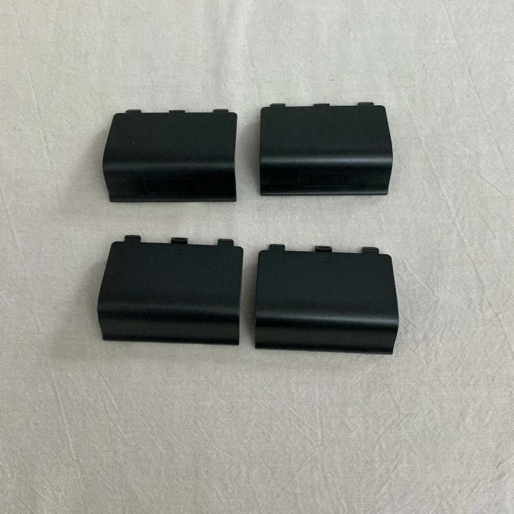 4 Pack Replacement Battery Back‎ Cover Door for Nintendo Wii Remote Black